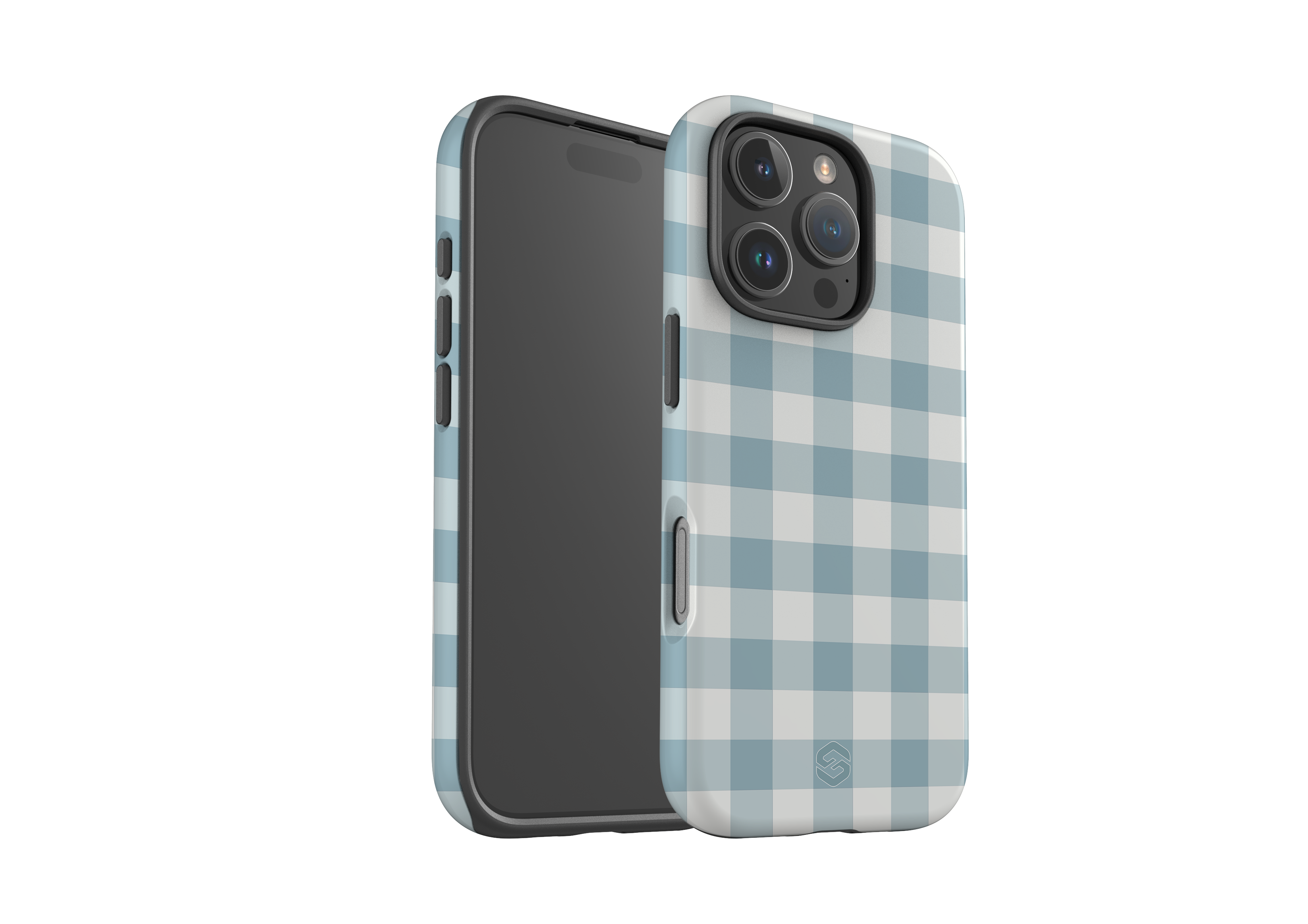 Teal Check Case - iPhone 16 Series