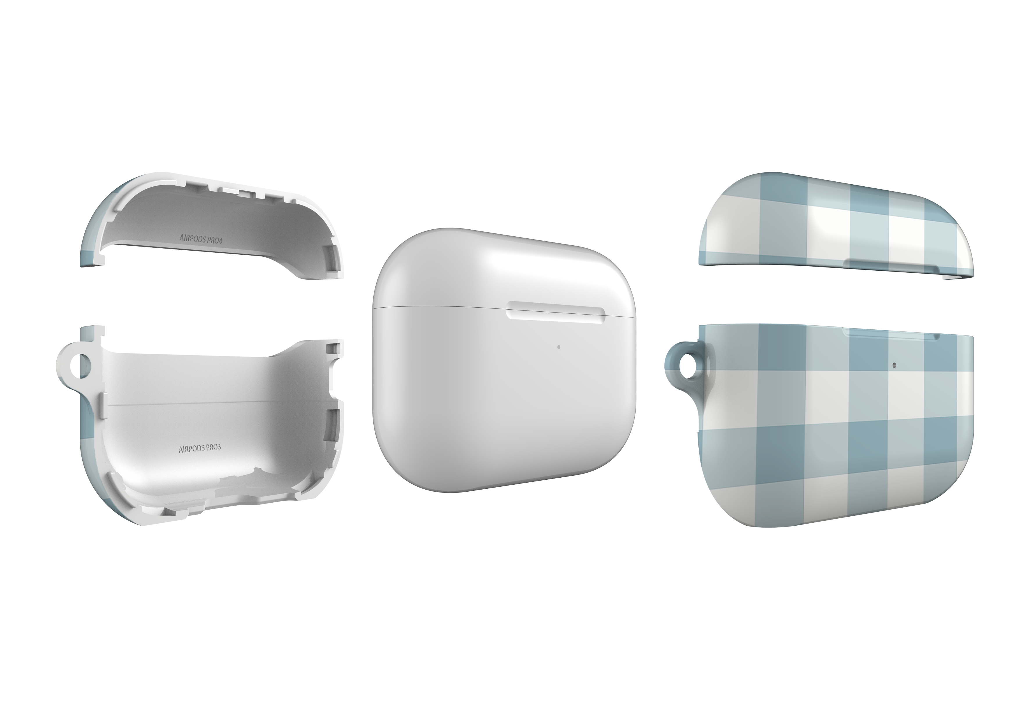 Teal Check Airpods Pro 3 Case