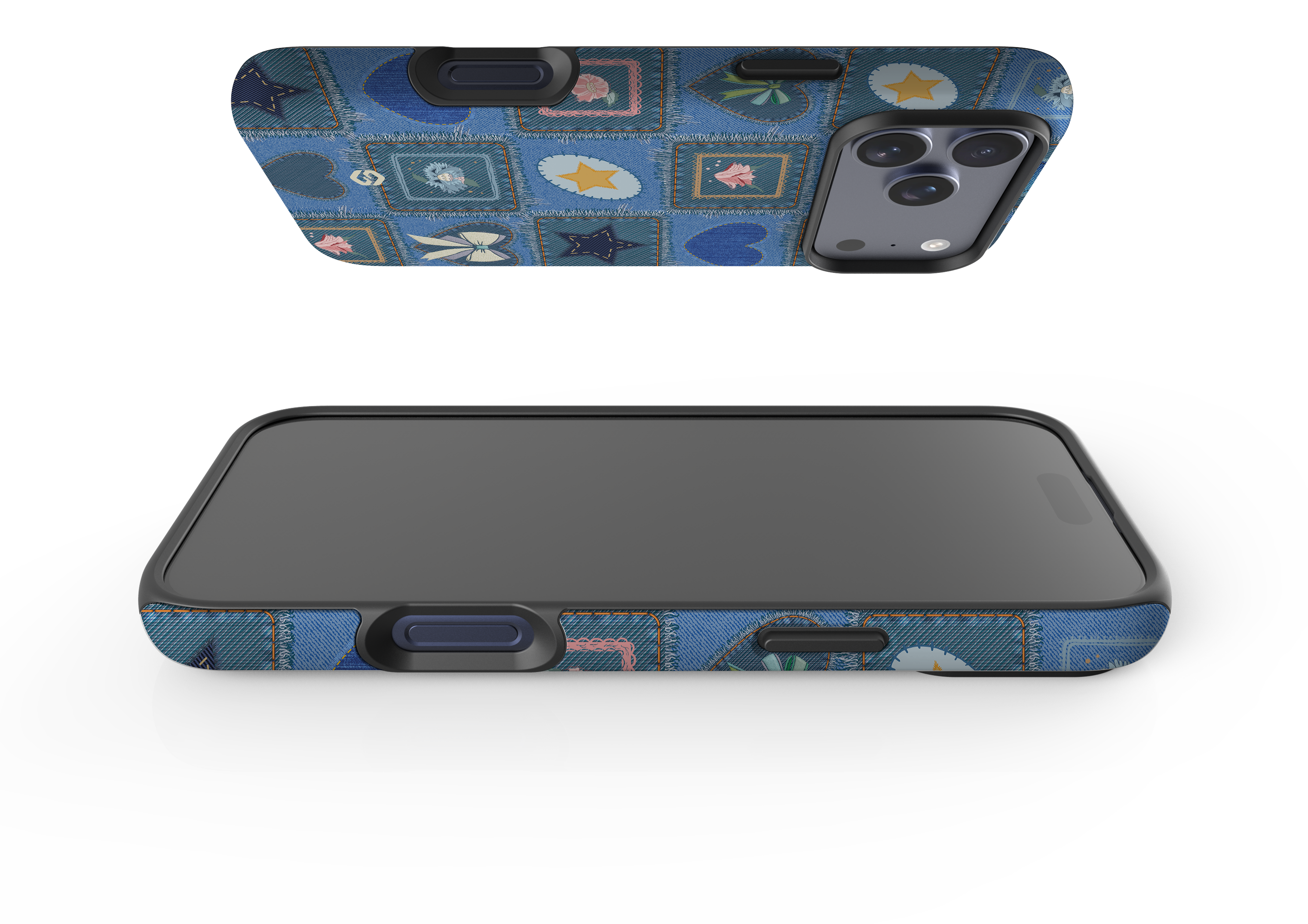 Denim Patchwork Case - iPhone 17 Series