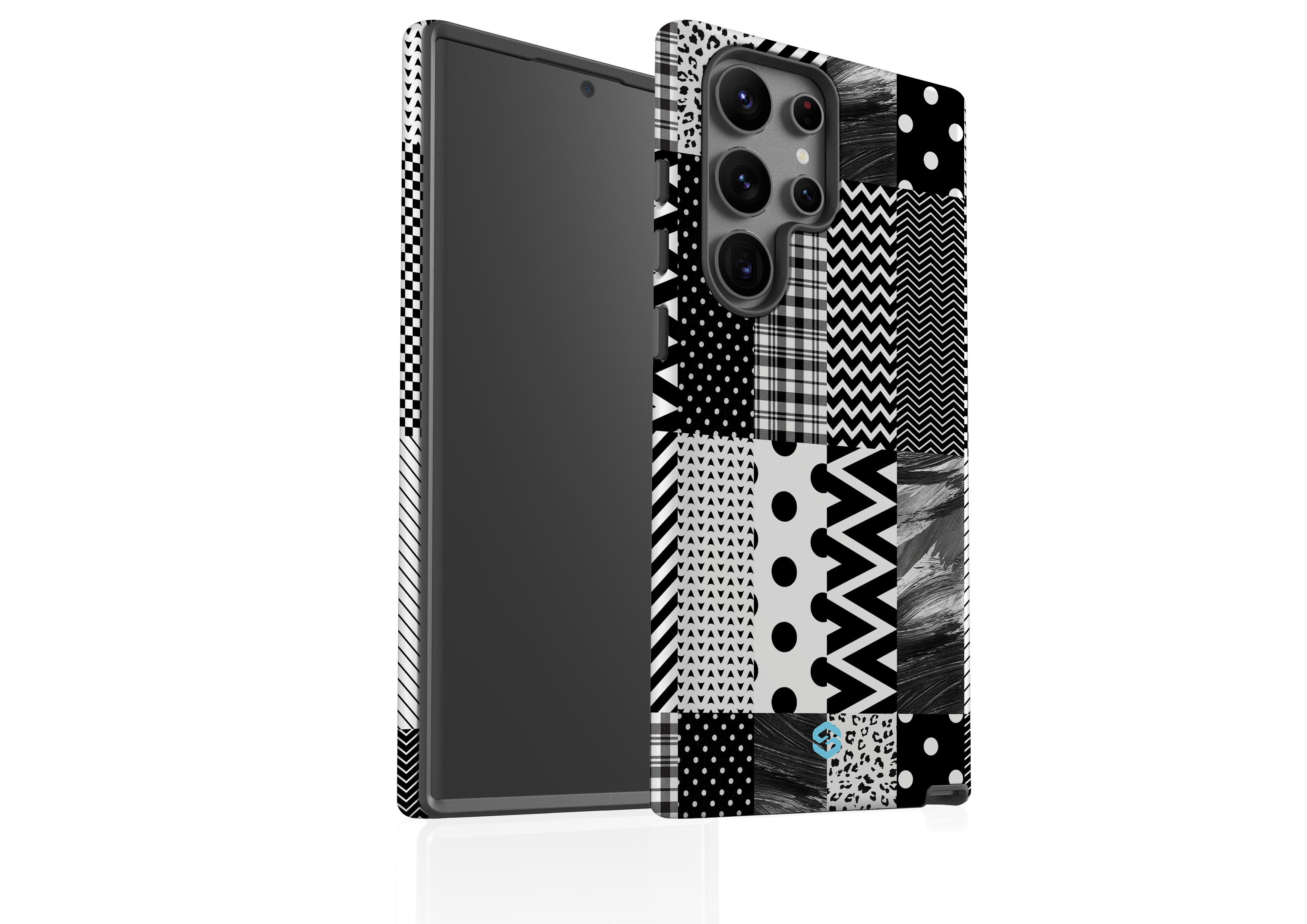 Noir Patchwork Case - Samsung Galaxy S23 Series