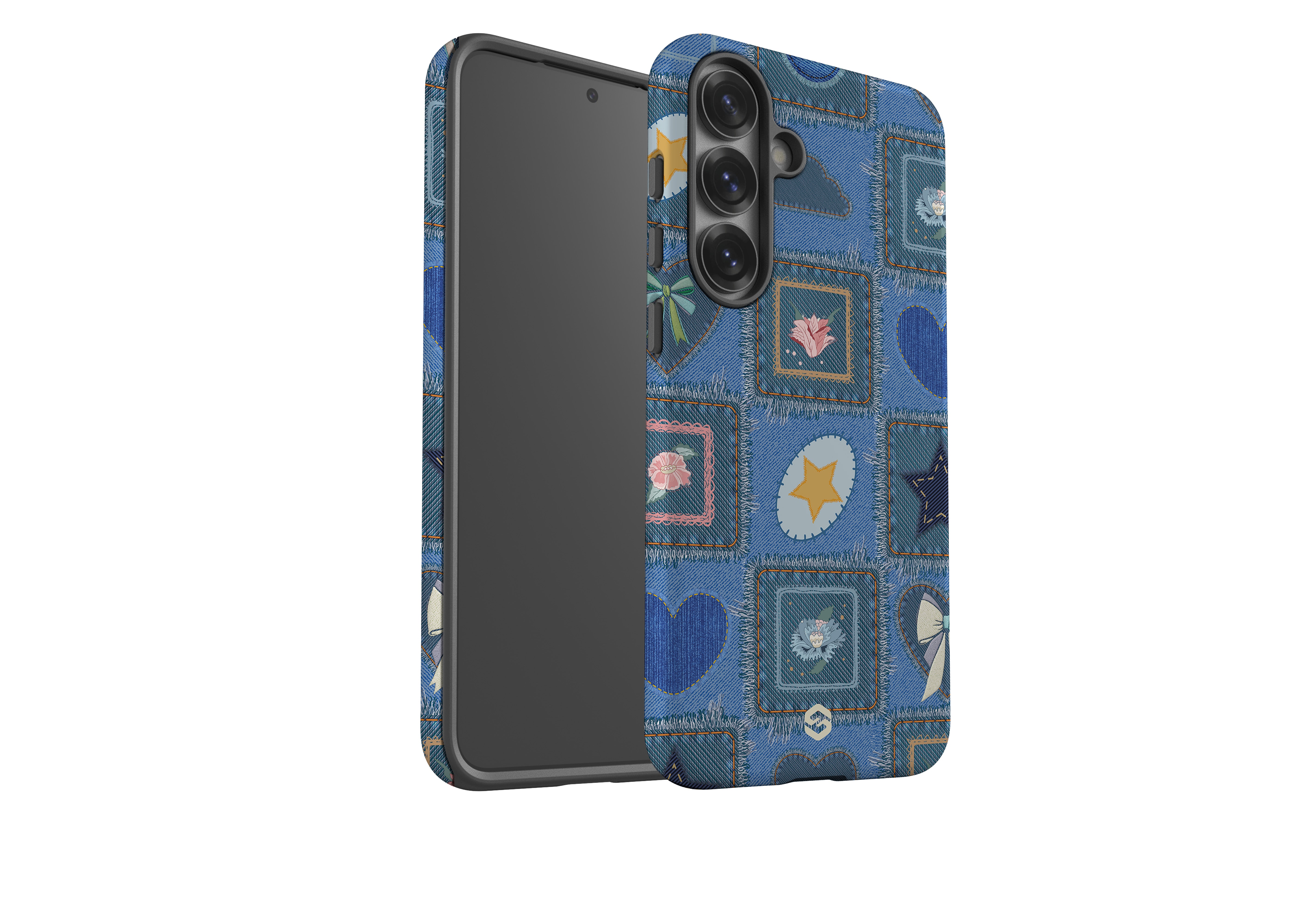 Denim Patchwork Case - Samsung Galaxy S25 Series
