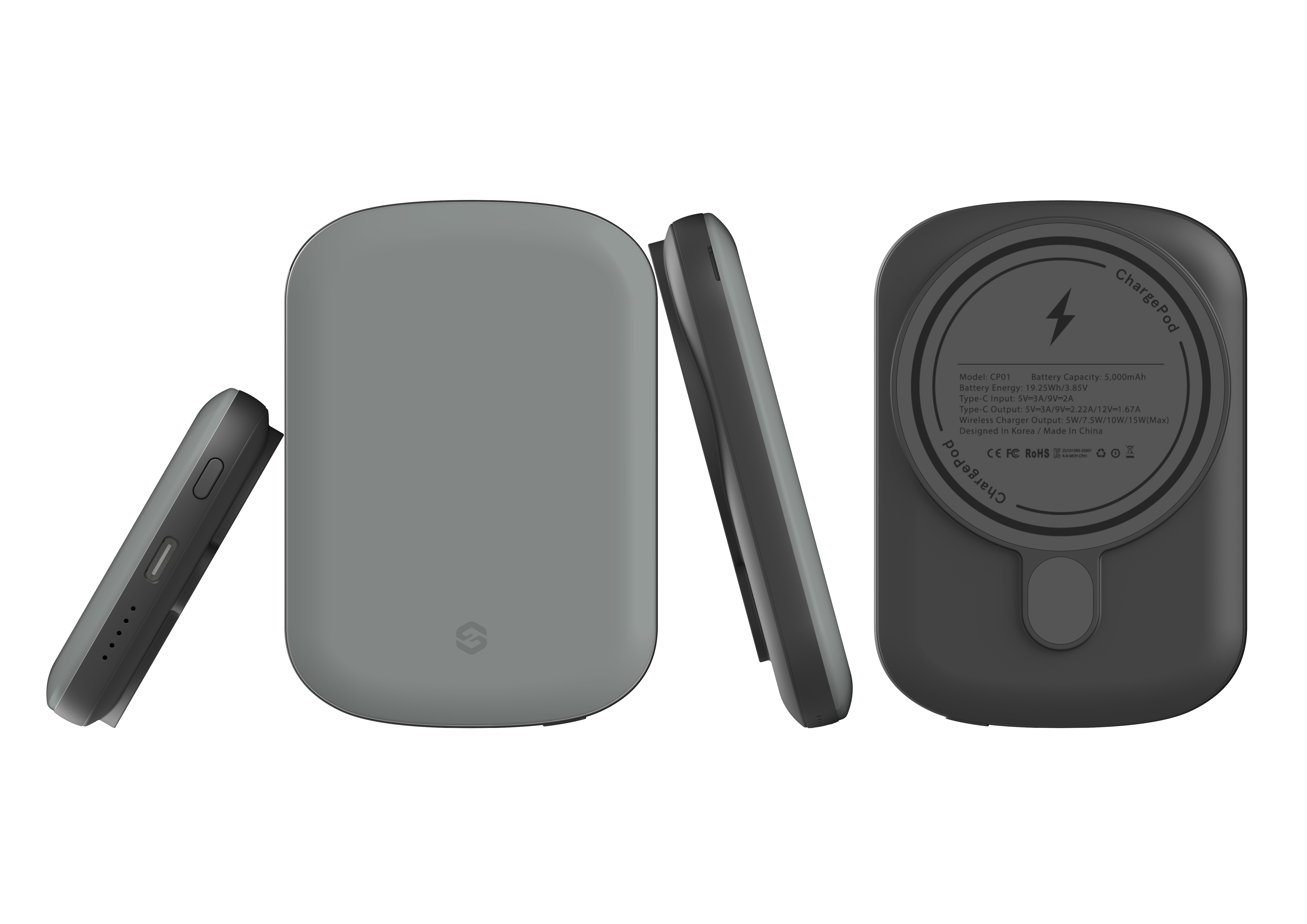 Stormy Grey MagSafe Power Bank