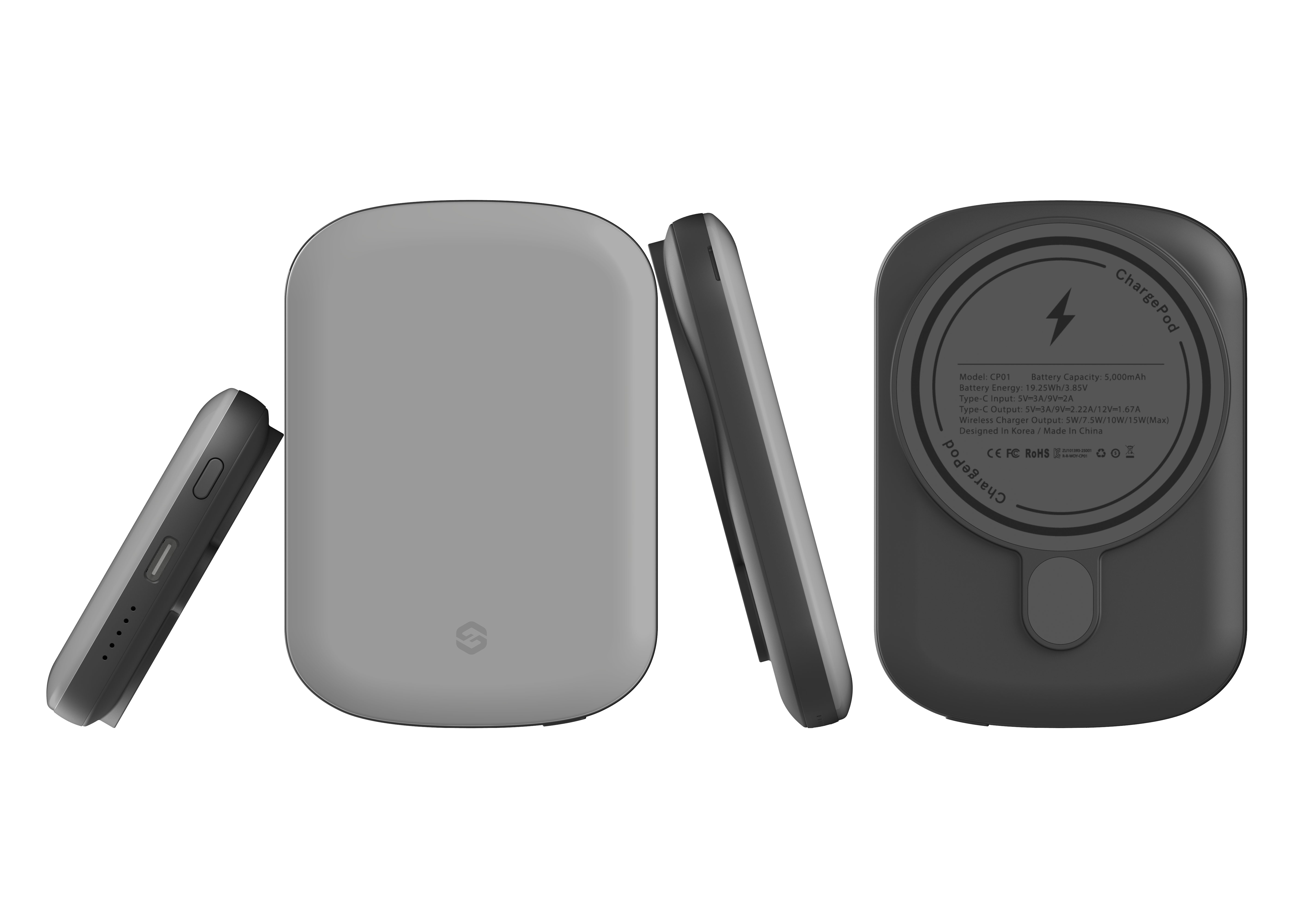 Stormy Grey MagSafe Power Bank