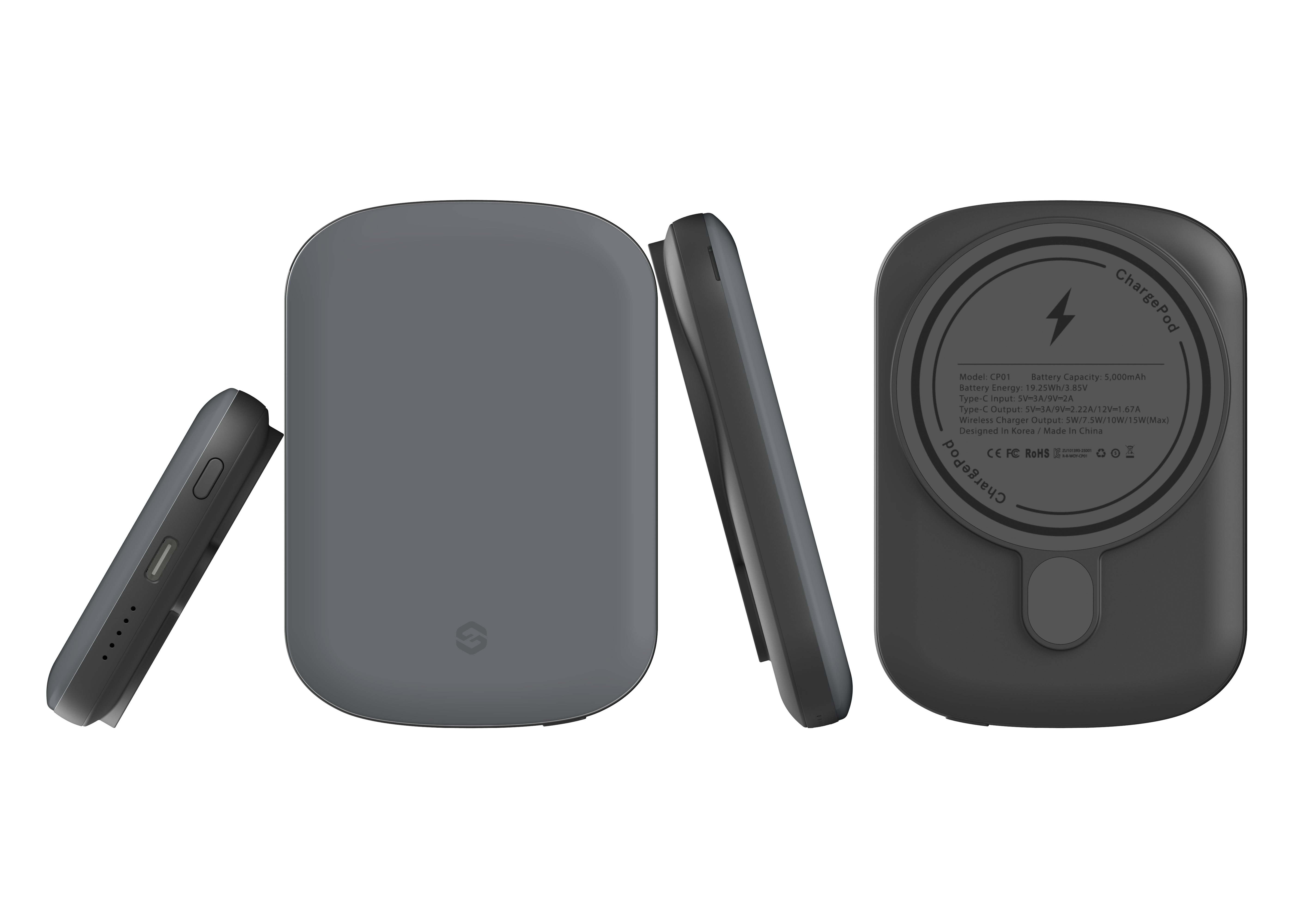 Stormy Grey MagSafe Power Bank