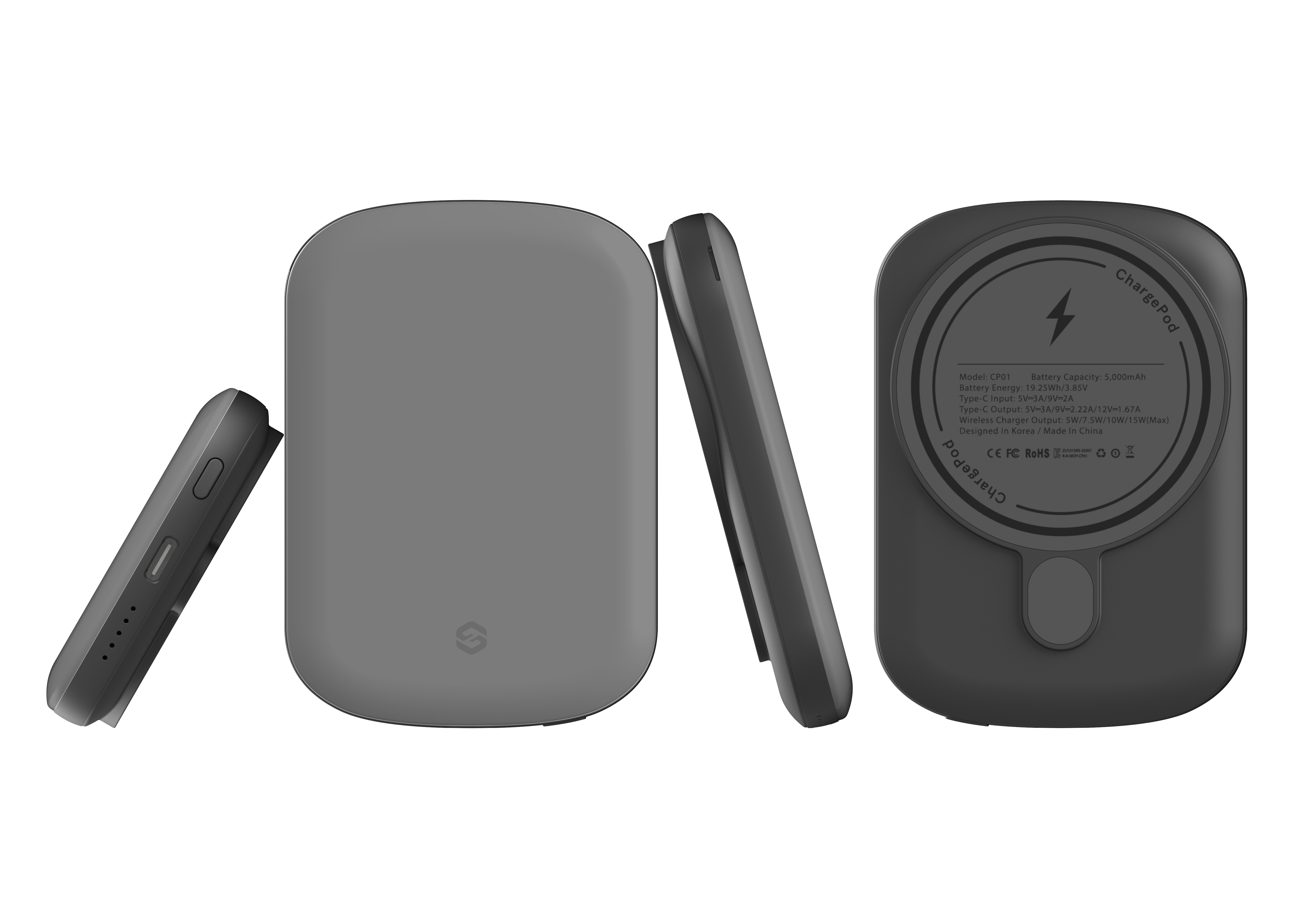 Stormy Grey MagSafe Power Bank