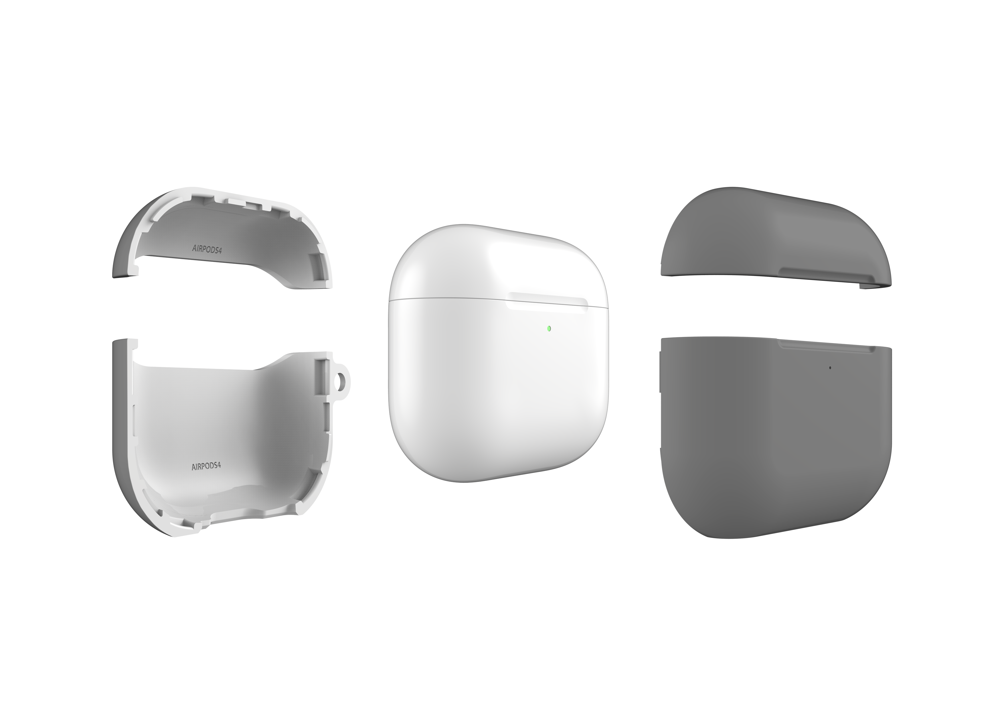 Stormy Grey AirPods 4 Case