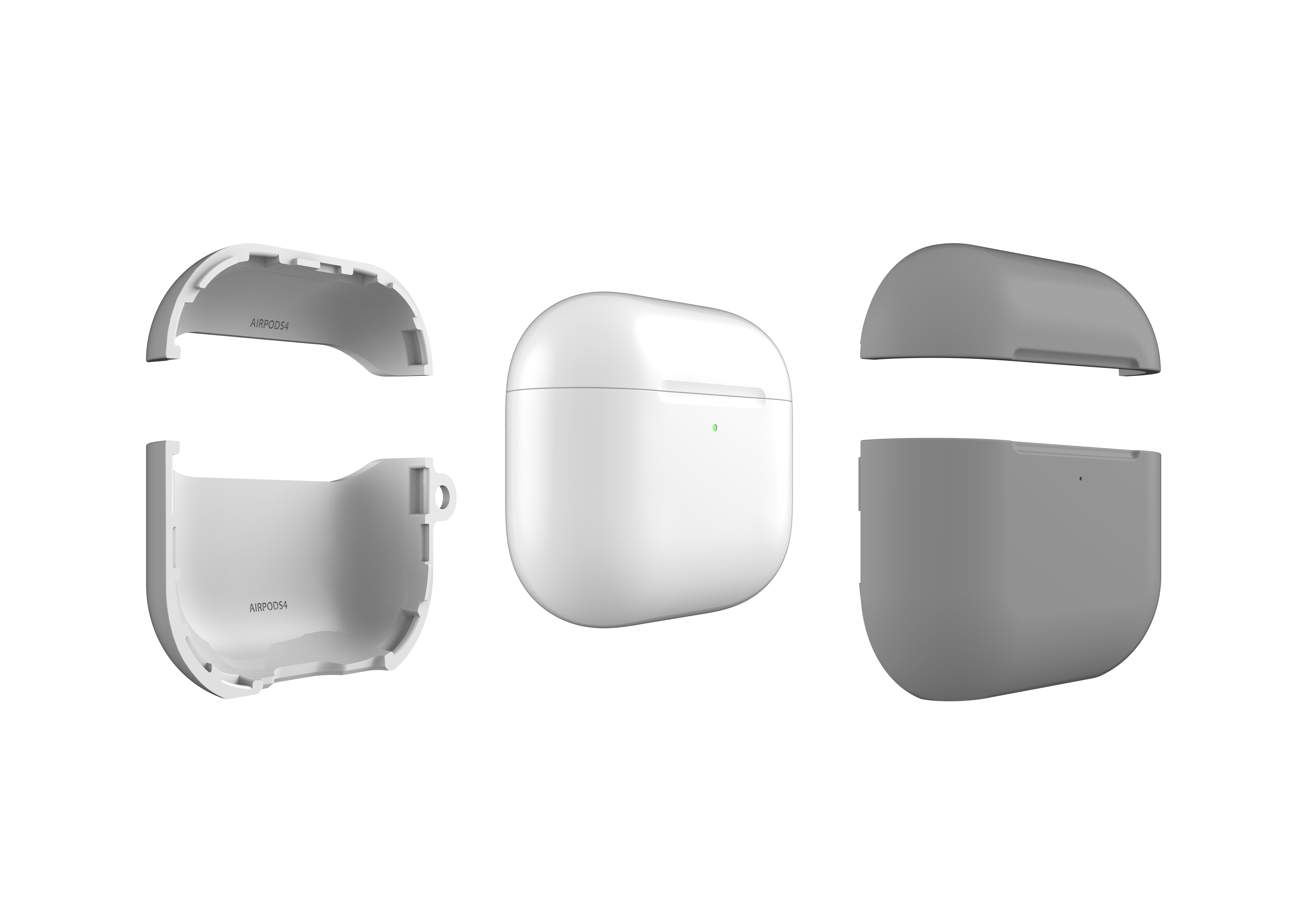 Stormy Grey AirPods 4 Case