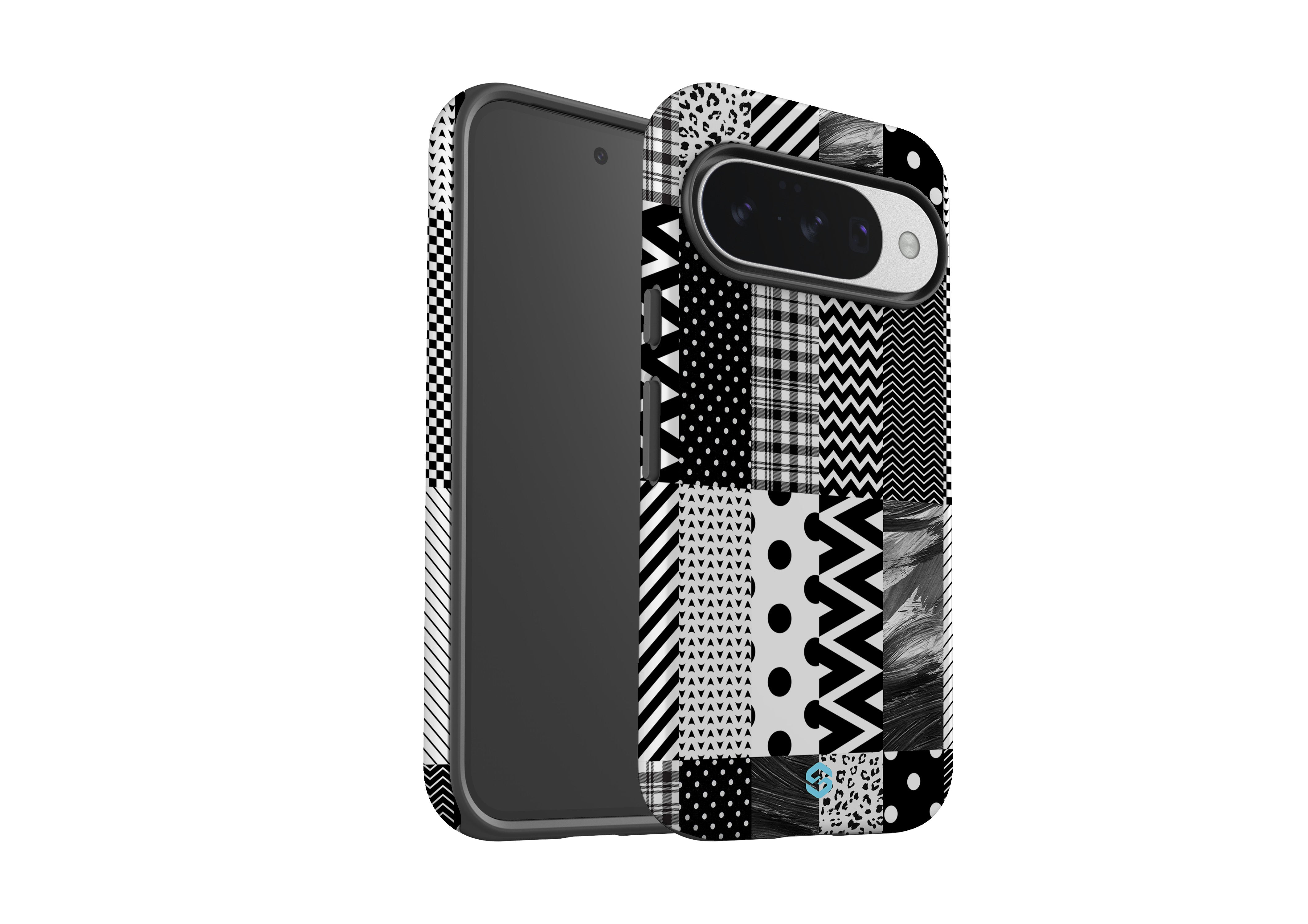Noir Patchwork Case - Google Pixel 10 Series
