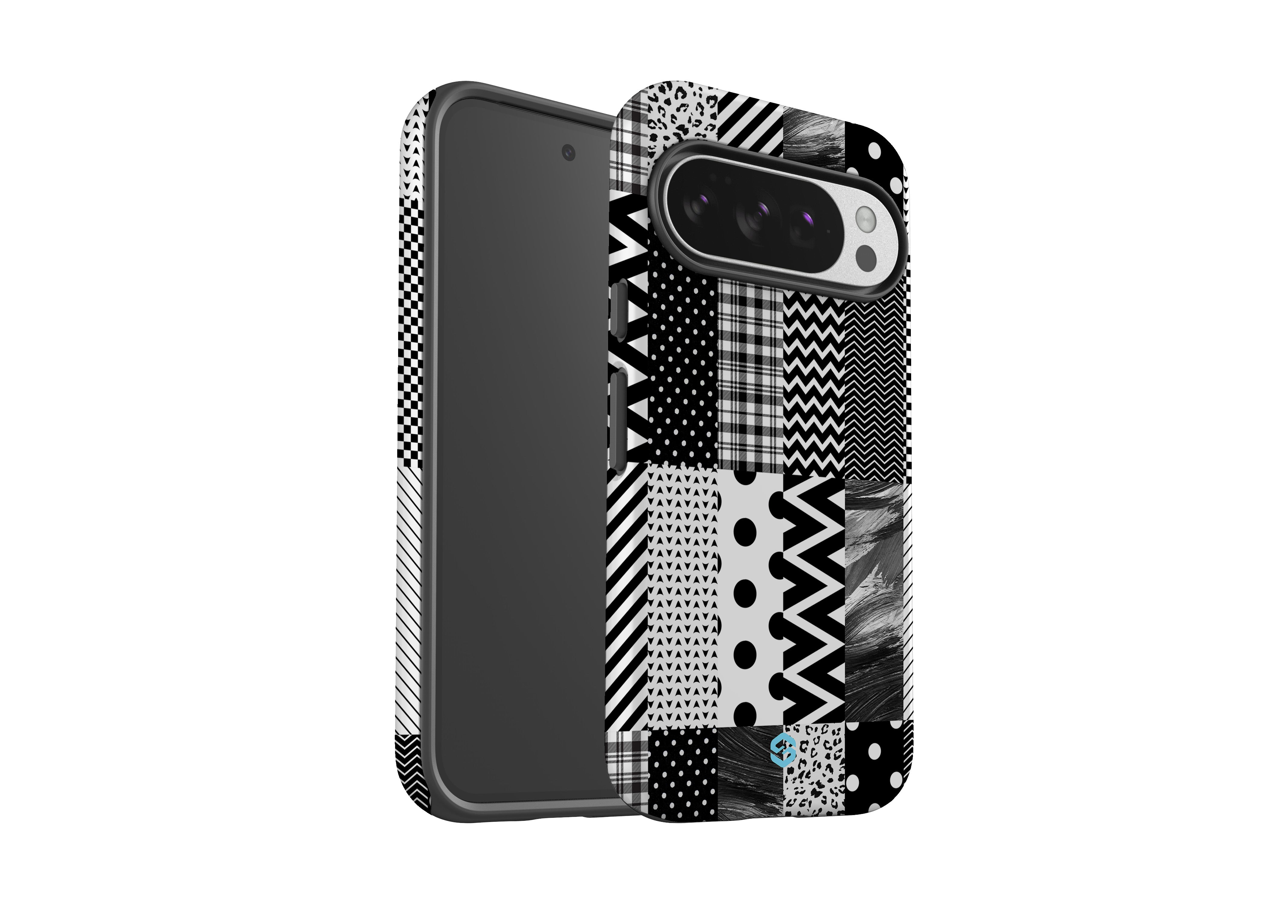 Noir Patchwork Case - Google Pixel 10 Series