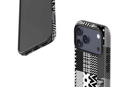 Noir Patchwork Case - iPhone 17 Series