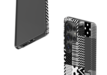 Noir Patchwork Case - Samsung Galaxy S25 Series
