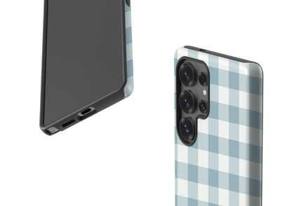Teal Check Case - Samsung Galaxy S25 Series