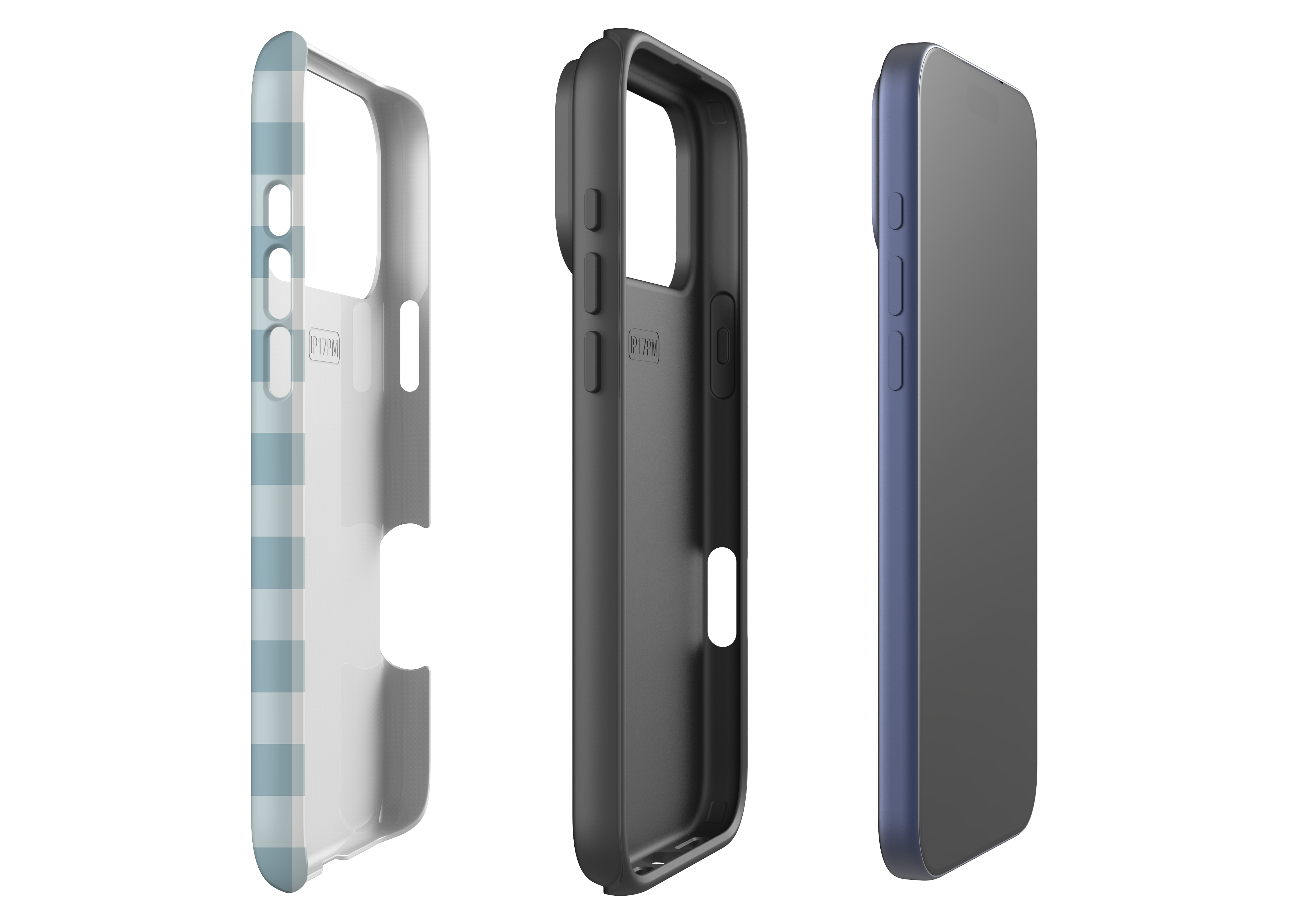 Teal Check Case - iPhone 17 Series