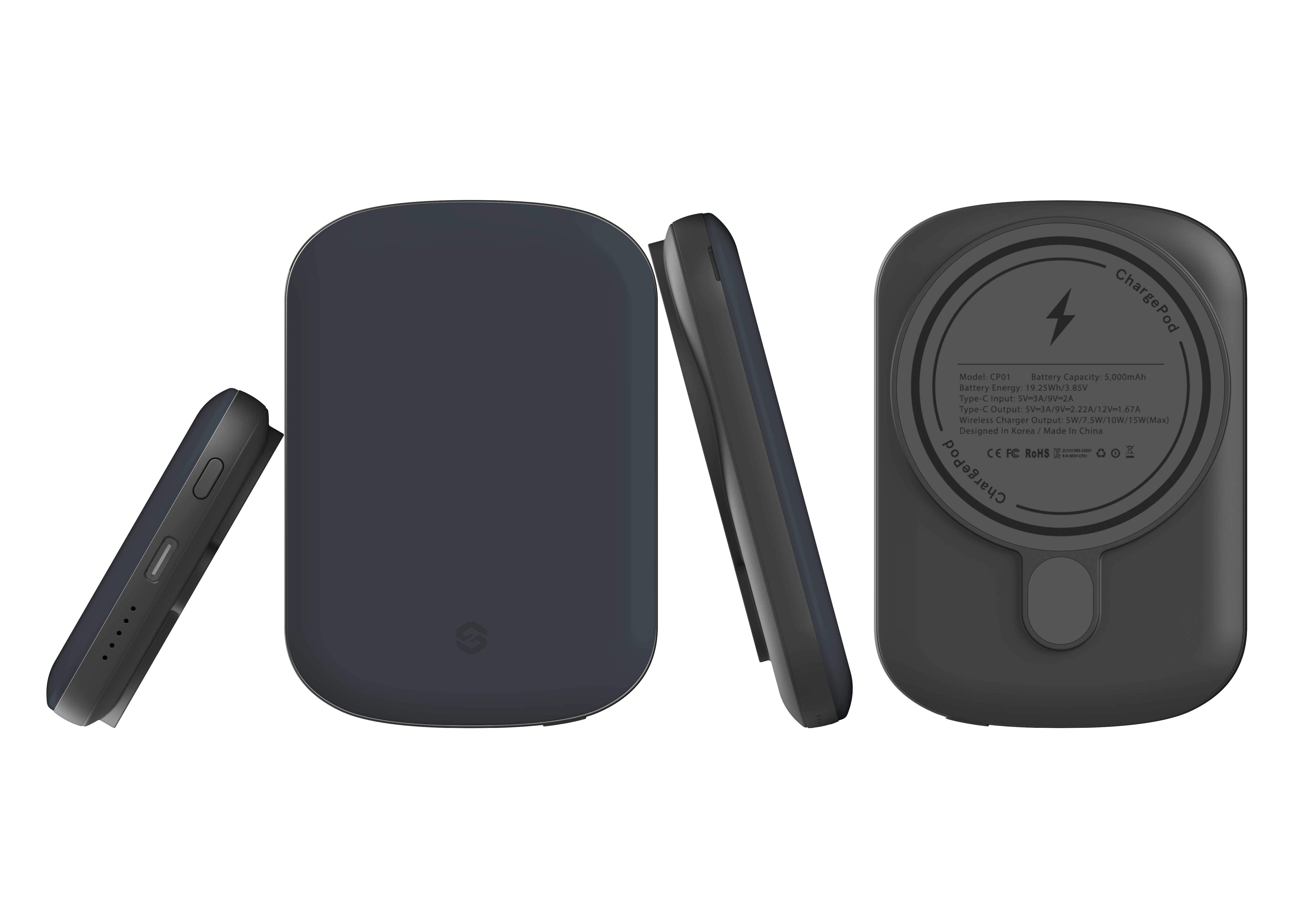 Stormy Grey MagSafe Power Bank