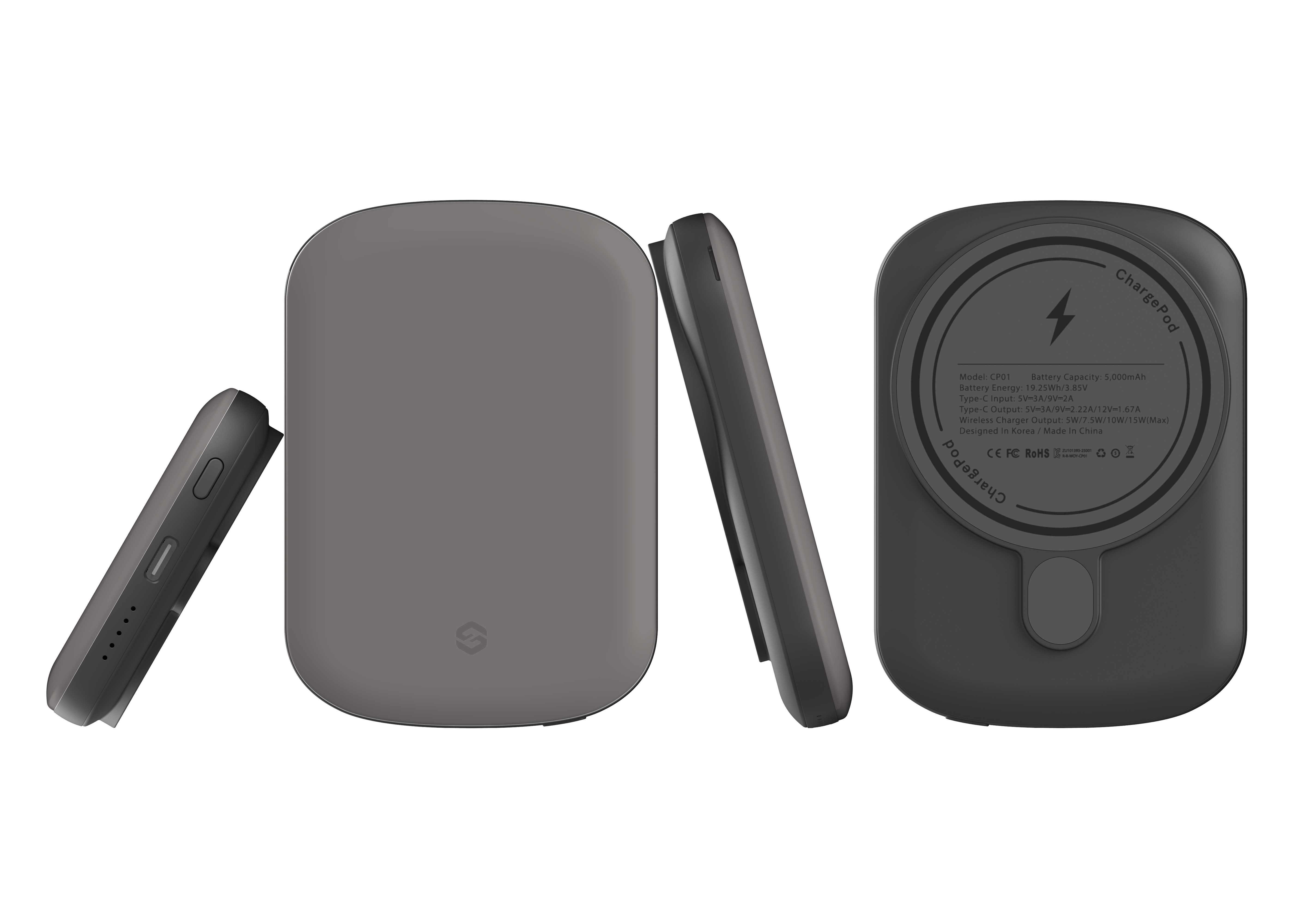 Stormy Grey MagSafe Power Bank