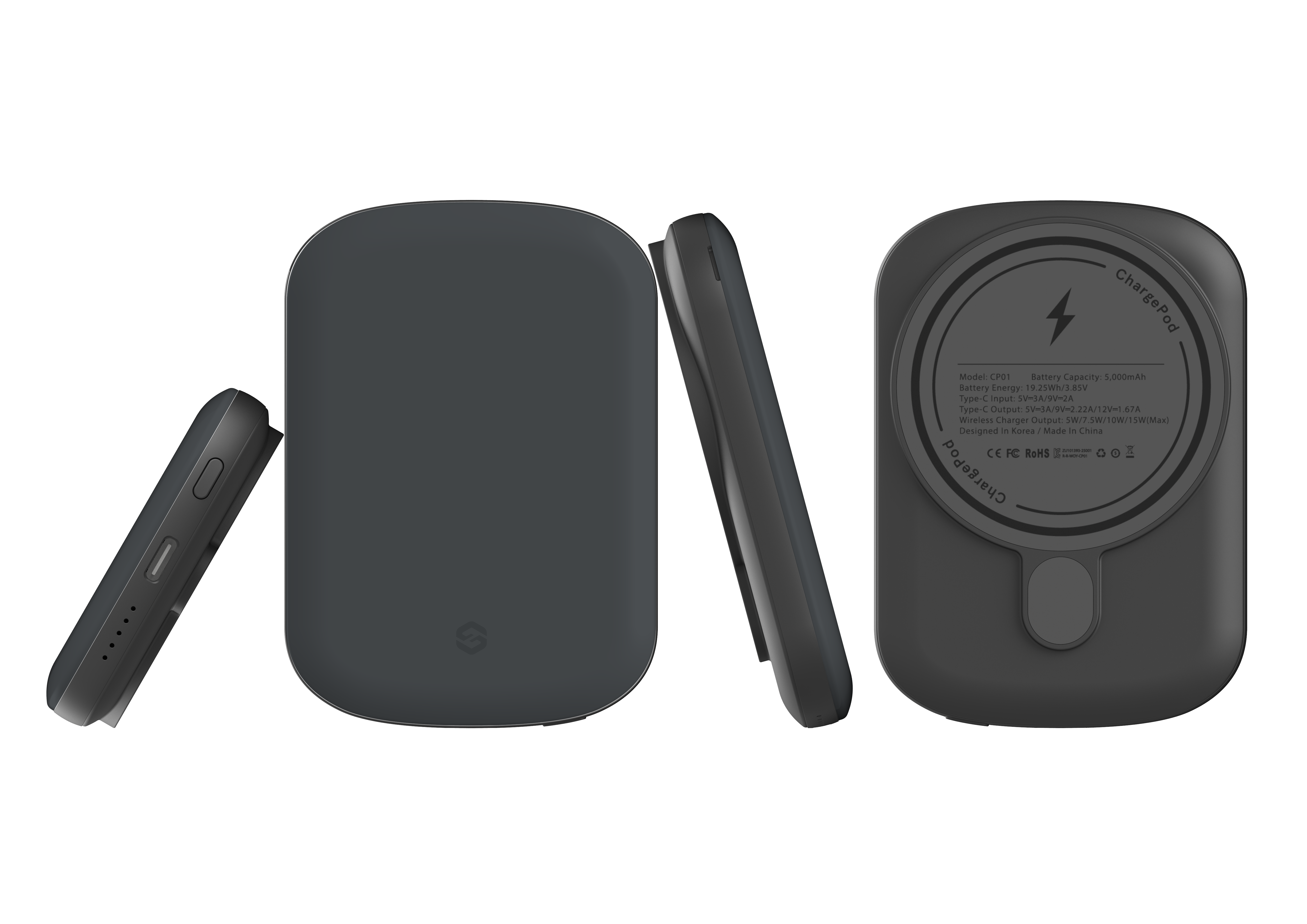 Stormy Grey MagSafe Power Bank