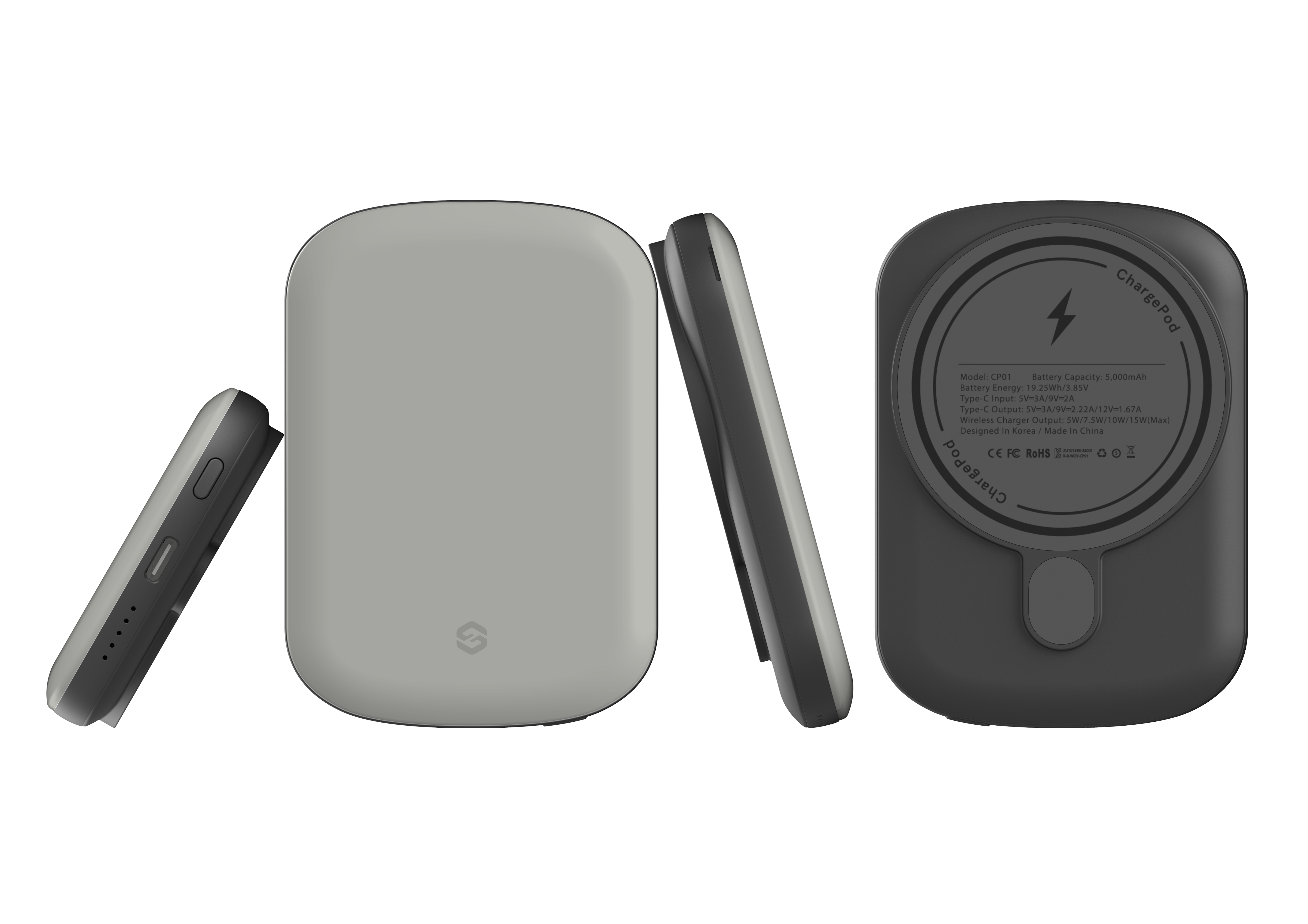 Stormy Grey MagSafe Power Bank