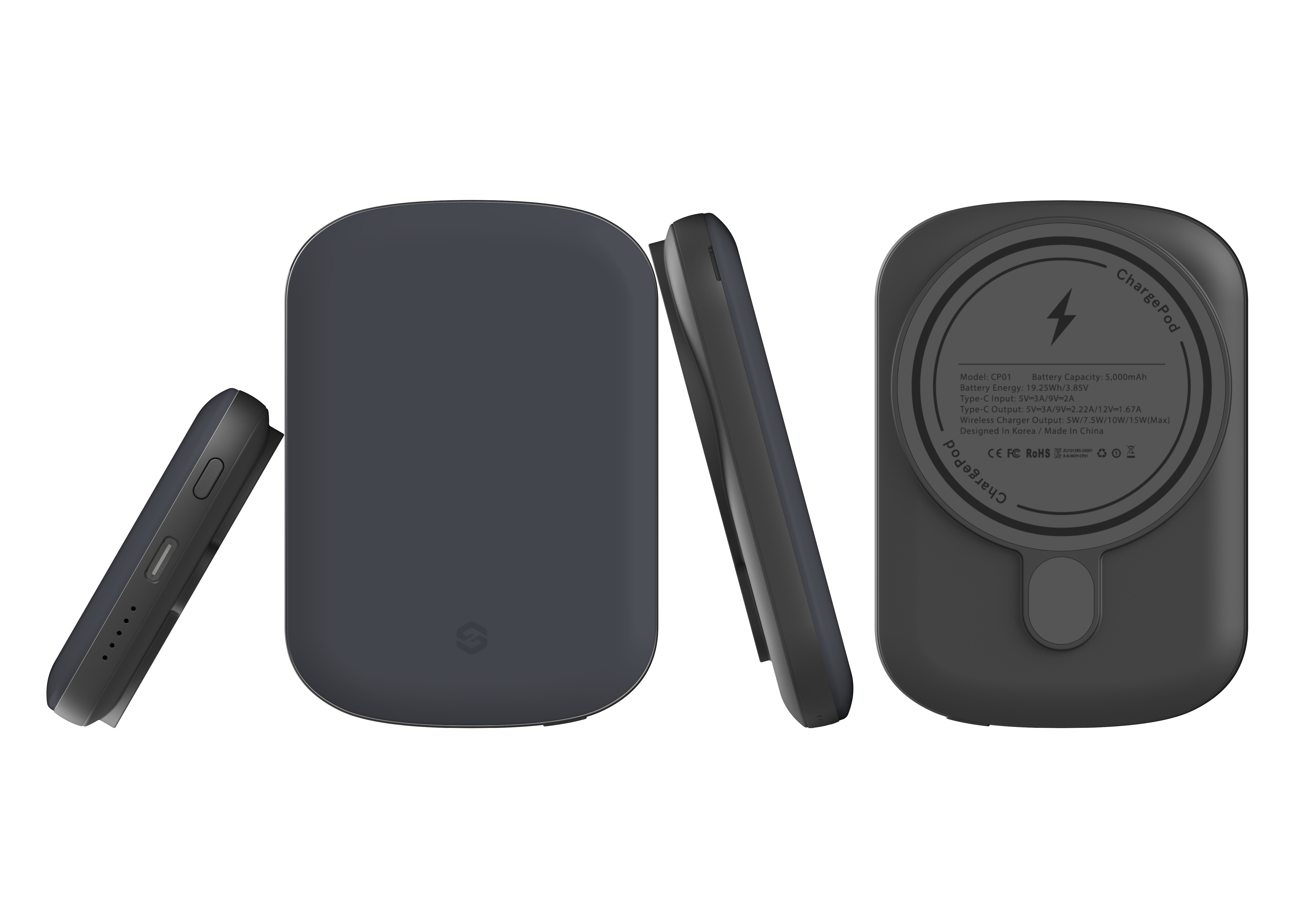 Stormy Grey MagSafe Power Bank