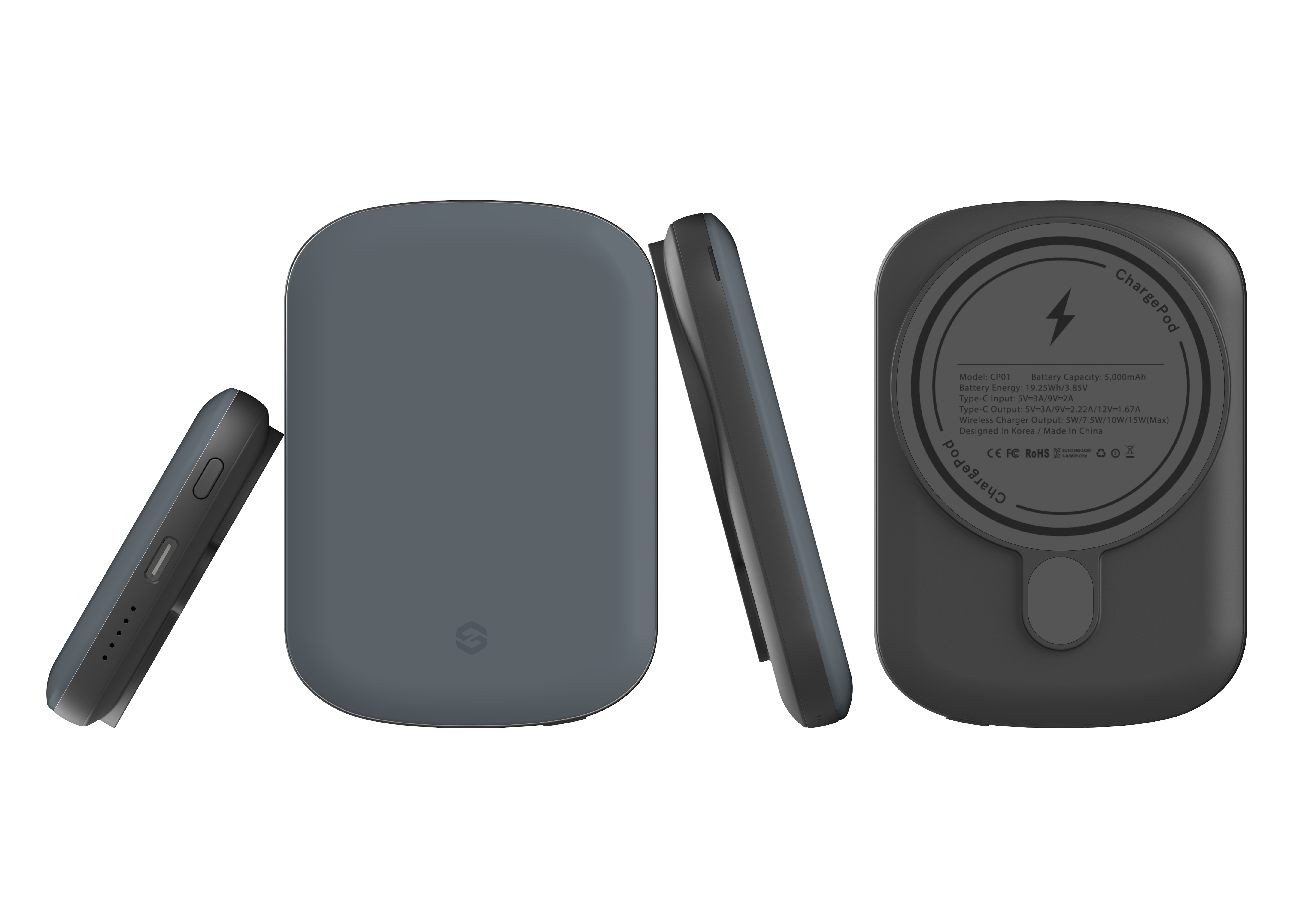 Stormy Grey MagSafe Power Bank