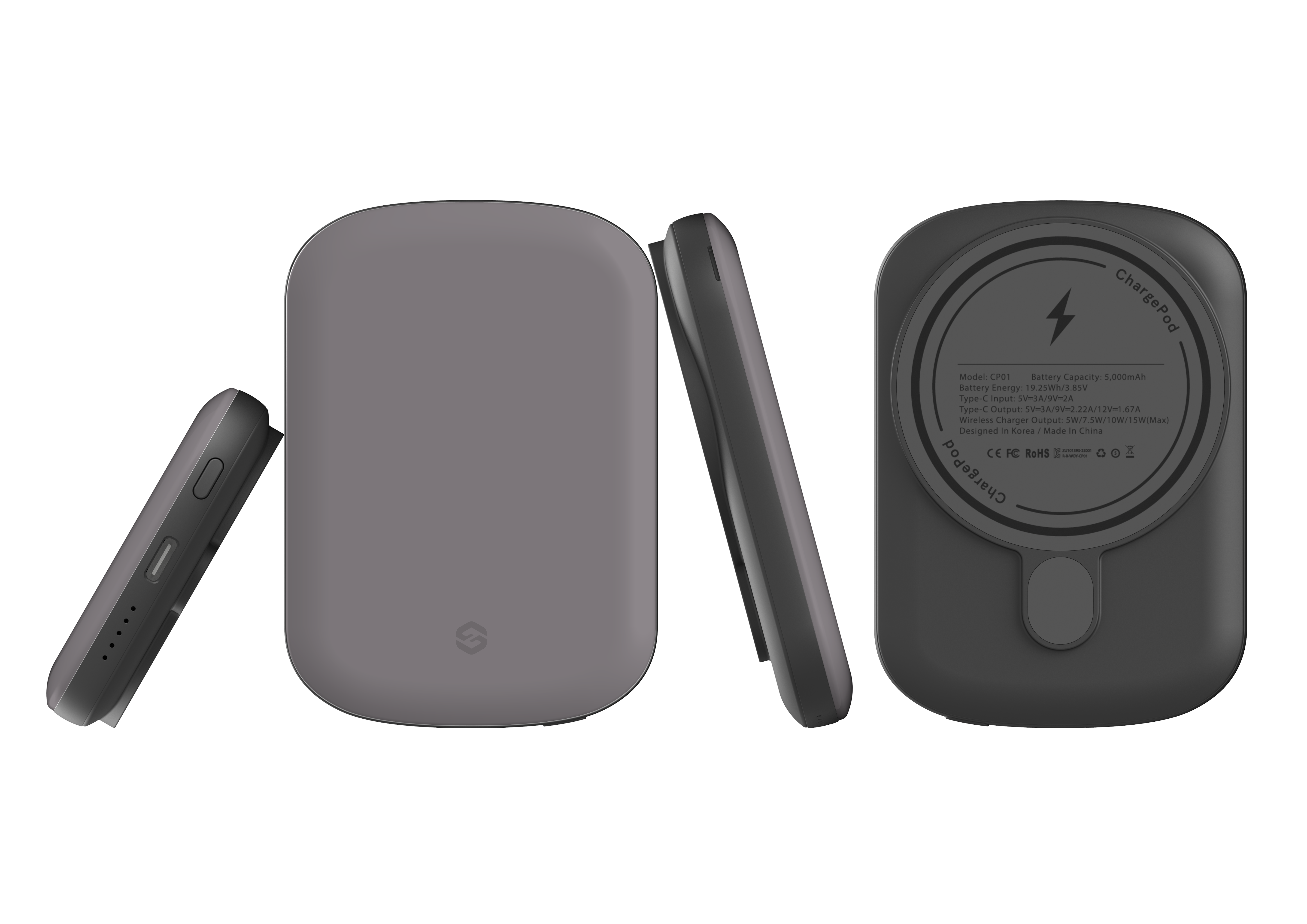 Stormy Grey MagSafe Power Bank